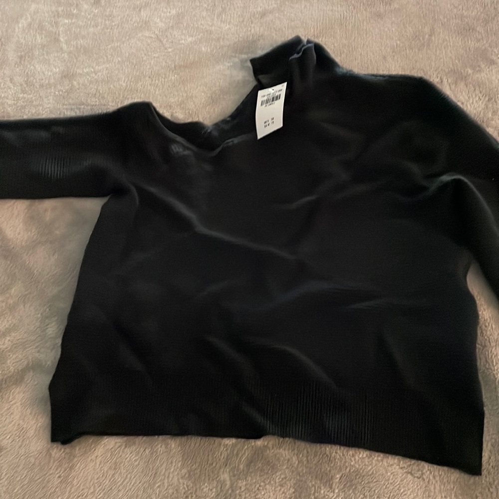 Off the shoulder black sweater